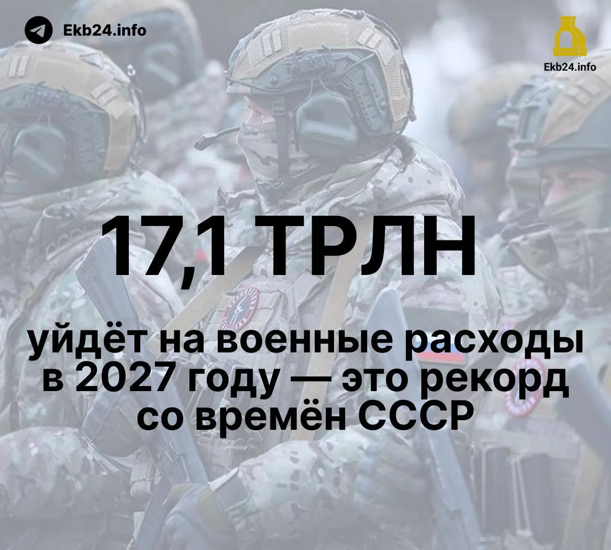 17,1&nbsp;трлн рублей на&nbsp;оборону&nbsp;— и&nbsp;меньше денег на&nbsp;всё&nbsp;остальное